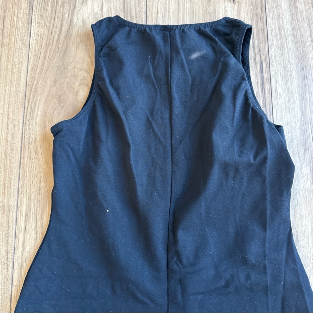 Gap One Piece Workout Jumpsuit Short Athletic Romper Sz Large Black  Women’s - Picture 5 of 5